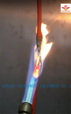 L'équipement de test de flamme verticale DAXIAN est constitué d'un seul fil et d'un seul câble