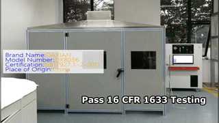 Équipement de test d'inflammabilité des matelas 16 CFR 1633