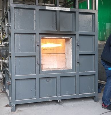 ISO834-1 Structure en verre et en acier ignifuges, revêtement ignifugé, four à essai incendie