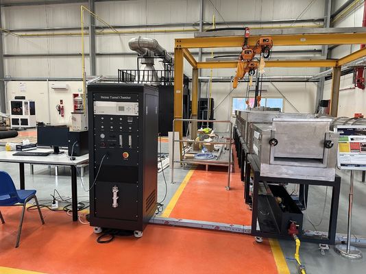 Machine d'essai au feu en tunnel ASTME84, gaz méthane, compresseur d'air, laboratoire, machine d'essai au feu, classe de protection IP57