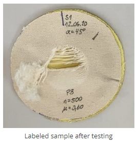 L'appareil d'essai d'abrasion de protection pour motocyclistes Darmstadt Machine EN17092-1