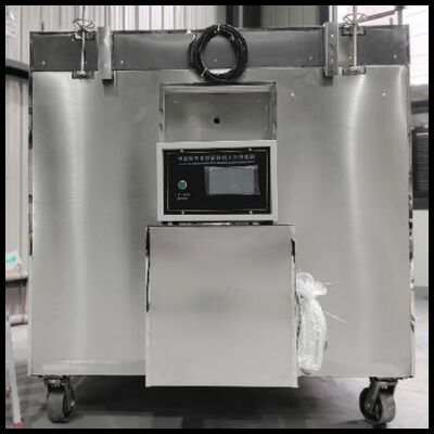 Four à essai à petite échelle pour revêtement ignifuge de structure en acier DX8418. Essais pour divers types de revêtements ignifuges pour structures en acier utilisées dans les bâtiments