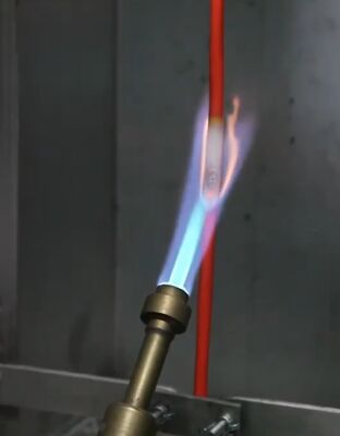 ASTM D 6096-21 DX8363 Équipement d'essai de fil Épreuve à la flamme verticale pour un seul câble CEI 60332-1